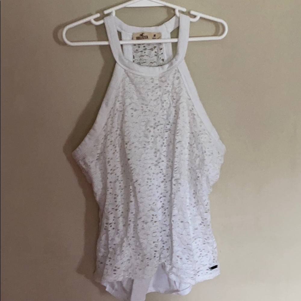Hollister razor back lace tank top